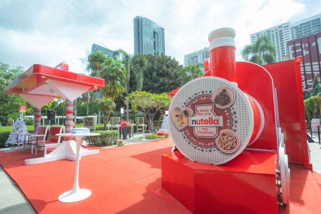 The Nutella Express train full of Nutella treats and products